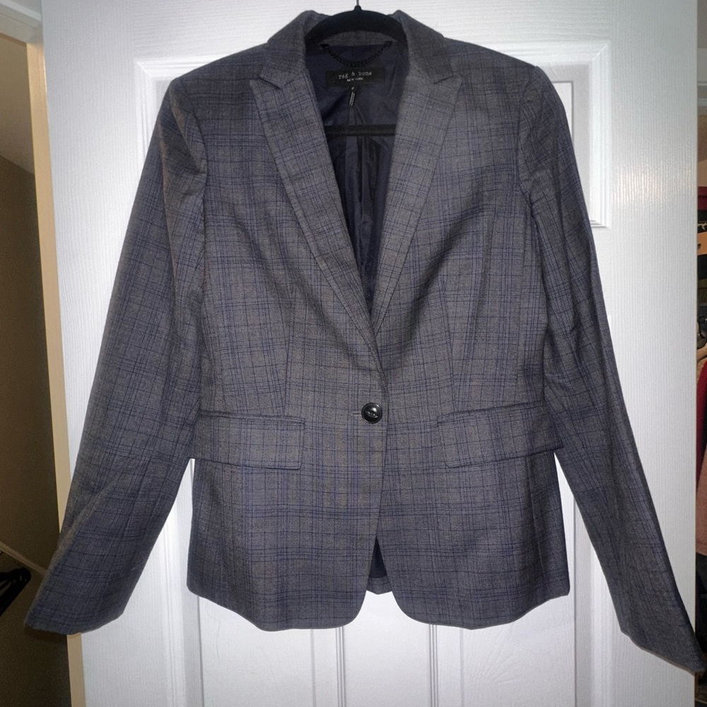 Rag & Bone  Checkered Blazer